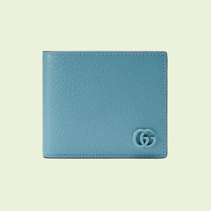 Gucci GG Marmont Card Case Wallet in Blue