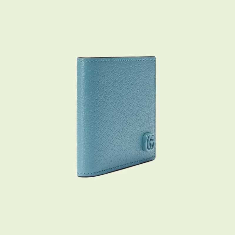 Gucci GG Marmont Card Case Wallet in Blue