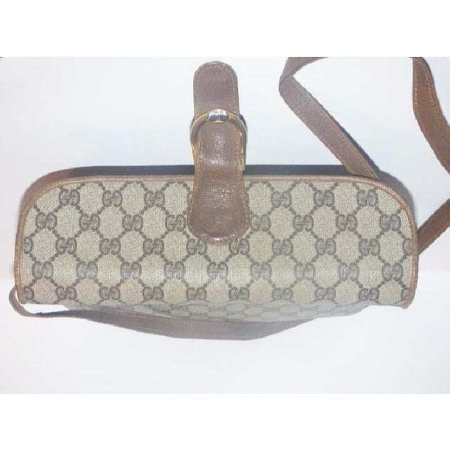 Gucci Horsebit Clutch Guccissima Print Two Way Style Brown Gg Leather Shoulder Bag