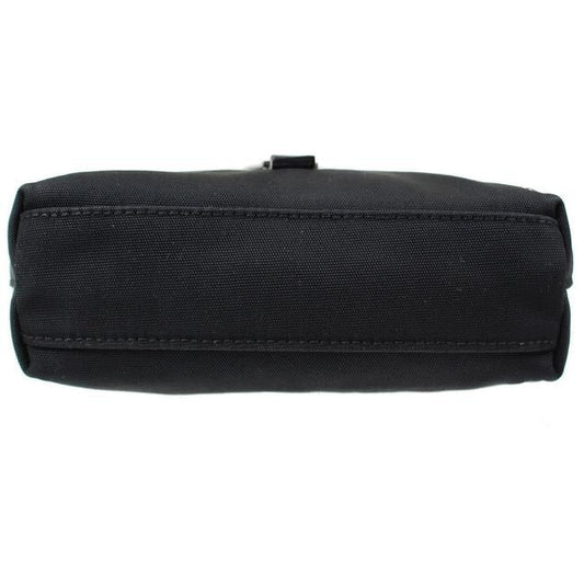 Gucci Black Canvas With A Heavy Canvas Belt And Chrome Accents Bag Fanny Pack Wallet