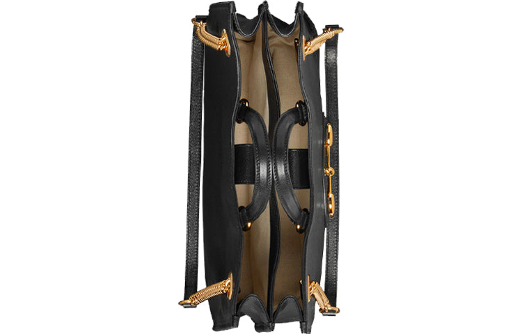 (WMNS) GUCCI 1955 Button Tote hand Bag Single Shoulder Bag Middle Black 621144-1U10G-1000