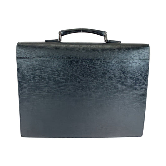 GUCCI Business bag 34044 leather Black SilverMetal Business bag handbag Cinghiale Darres mens Used