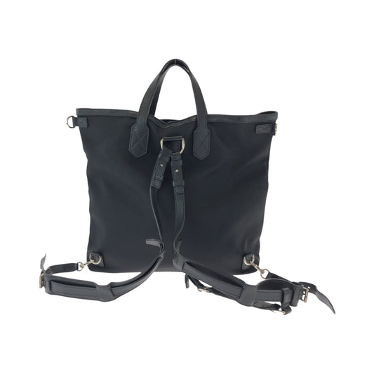 GUCCI Backpack 387105 canvas Black red green Backpack Tote Bag 2way Sherry line mens Used