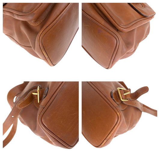 GUCCI Backpack 003 2058 0016 leather Brown Gold Metal Backpacks & Daypacks Backpacks Bamboo Women Used