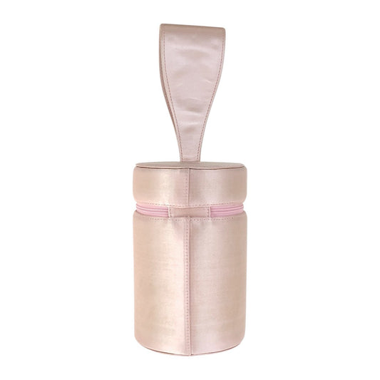 GUCCI Handbag Satin Pink Gold Metal Bamboo