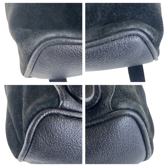 GUCCI Backpack 003 2852 0030 0 Suede black Bamboo