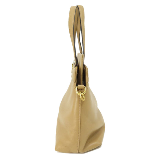 GUCCI Handbag 631663 leather Brown 2WAY Women Used