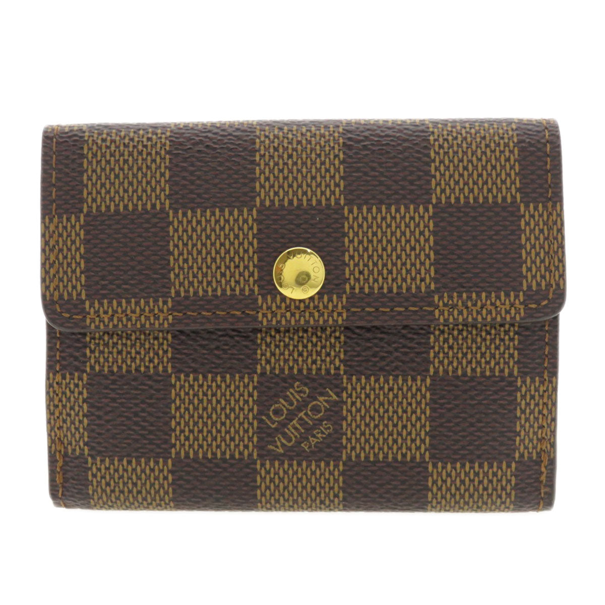 LOUIS VUITTON Coin case N62925 Damier canvas Brown Ludlow Damier Ebene Women Used