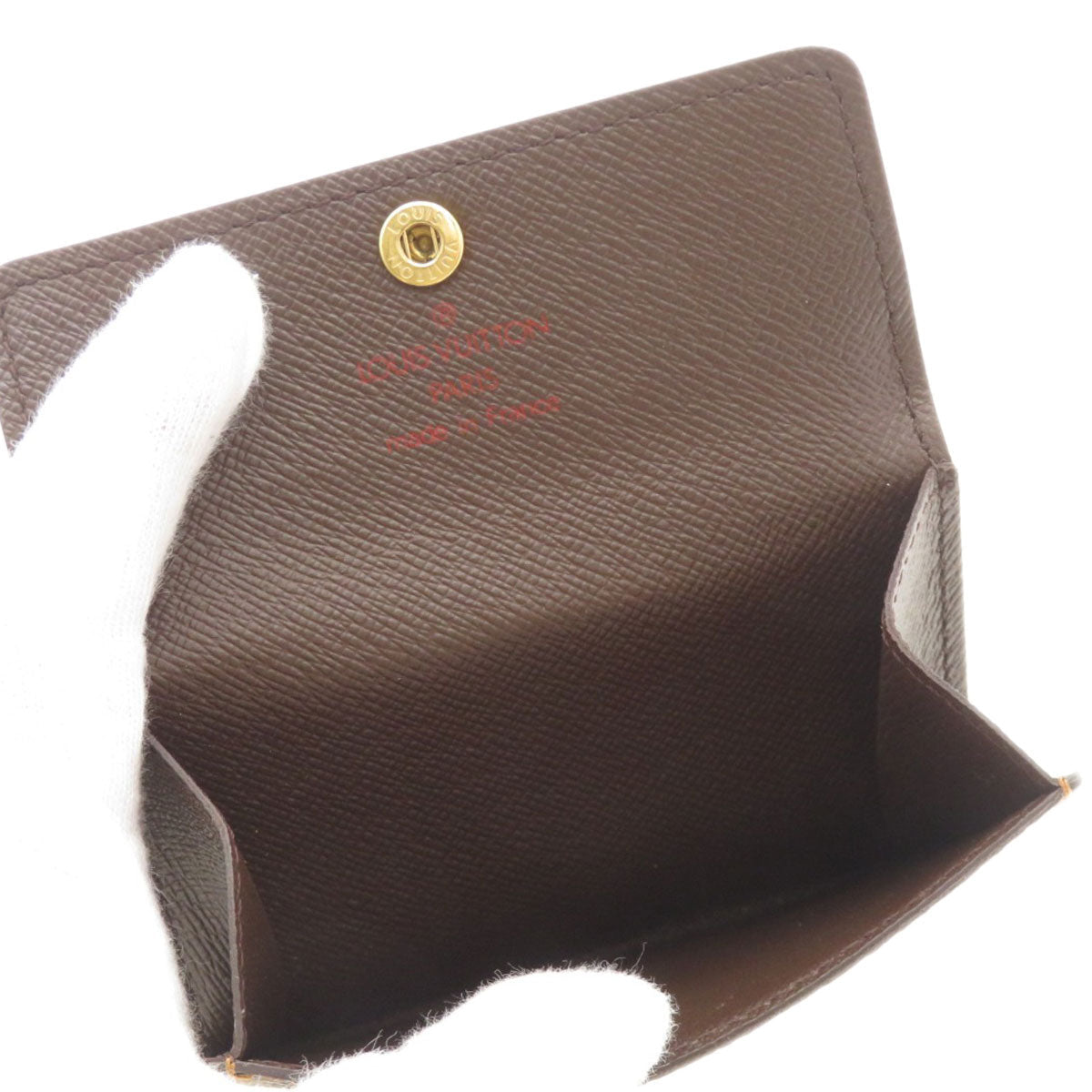 LOUIS VUITTON Coin case N62925 Damier canvas Brown Ludlow Damier Ebene Women Used