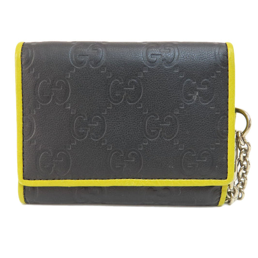 GUCCI Bifold Wallet 256442 leather black GG Shima
