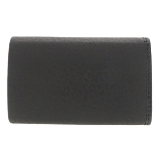 GUCCI Key case Key holder  92749 Calfskin black Logo motif