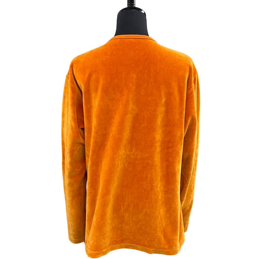 GUCCI cardigan cotton Orange Velour Cardigan M