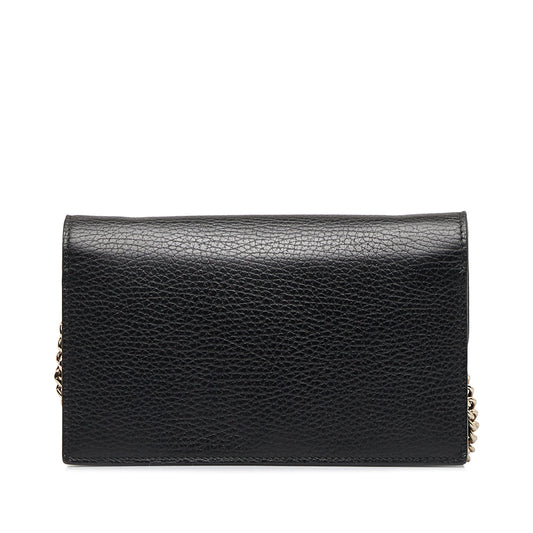 Gucci Interlocking G Wallet On Chain Black