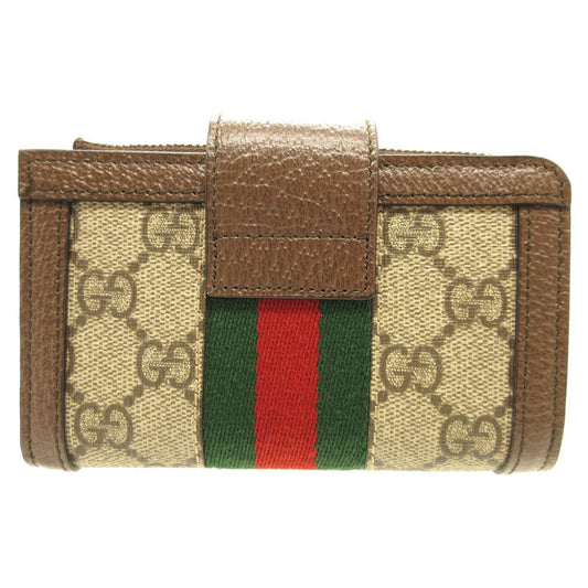 GUCCI Card Case 699353 GG canvas, leather beige Ofidia GG Marmont