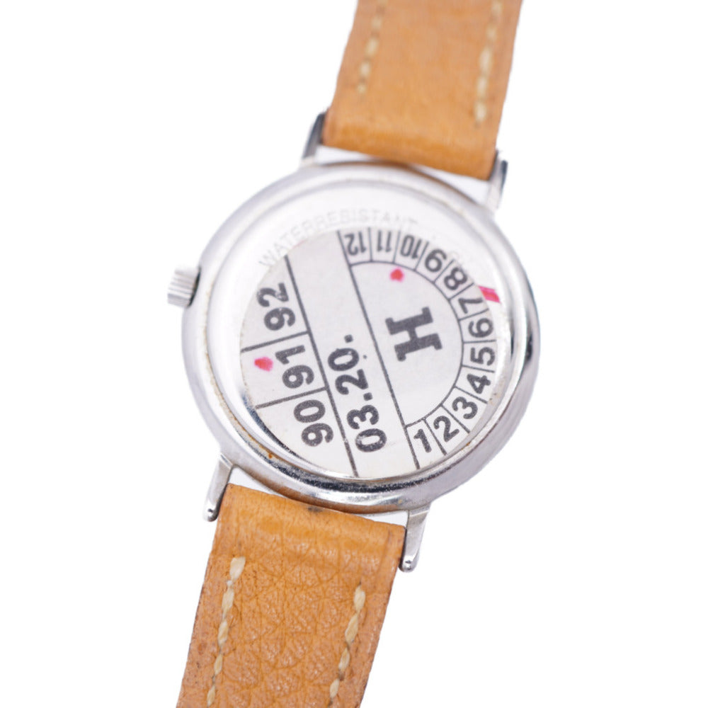 HERMES Watches Quartz Stainless Steel , Leather Ivory Meteor Ivory dial