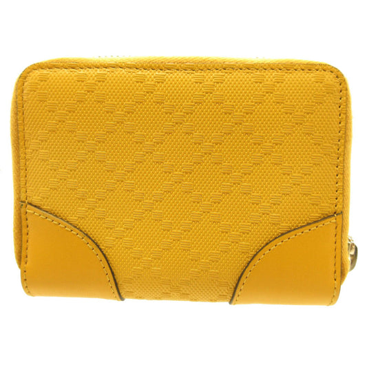 GUCCI Card Case 354495 leather yellow Tiamante