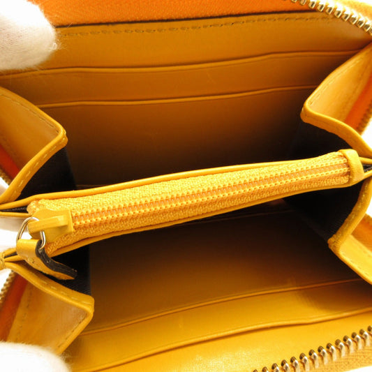 GUCCI Card Case 354495 leather yellow Tiamante
