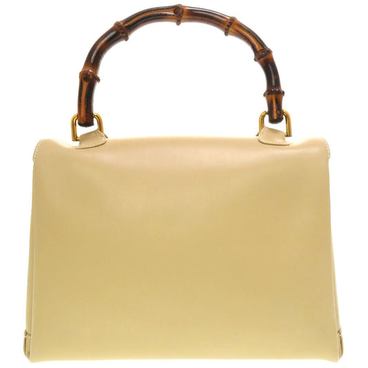 GUCCI Handbag 000 23 0116 Bamboo beige Women Used