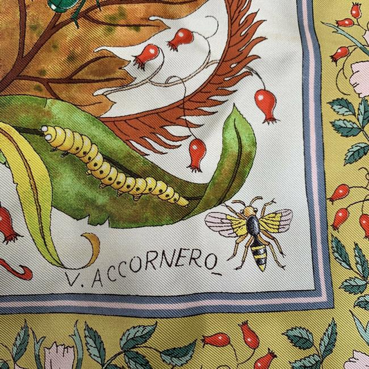 Gucci Colorful Butterfly Print Extra Large Silk Scarf