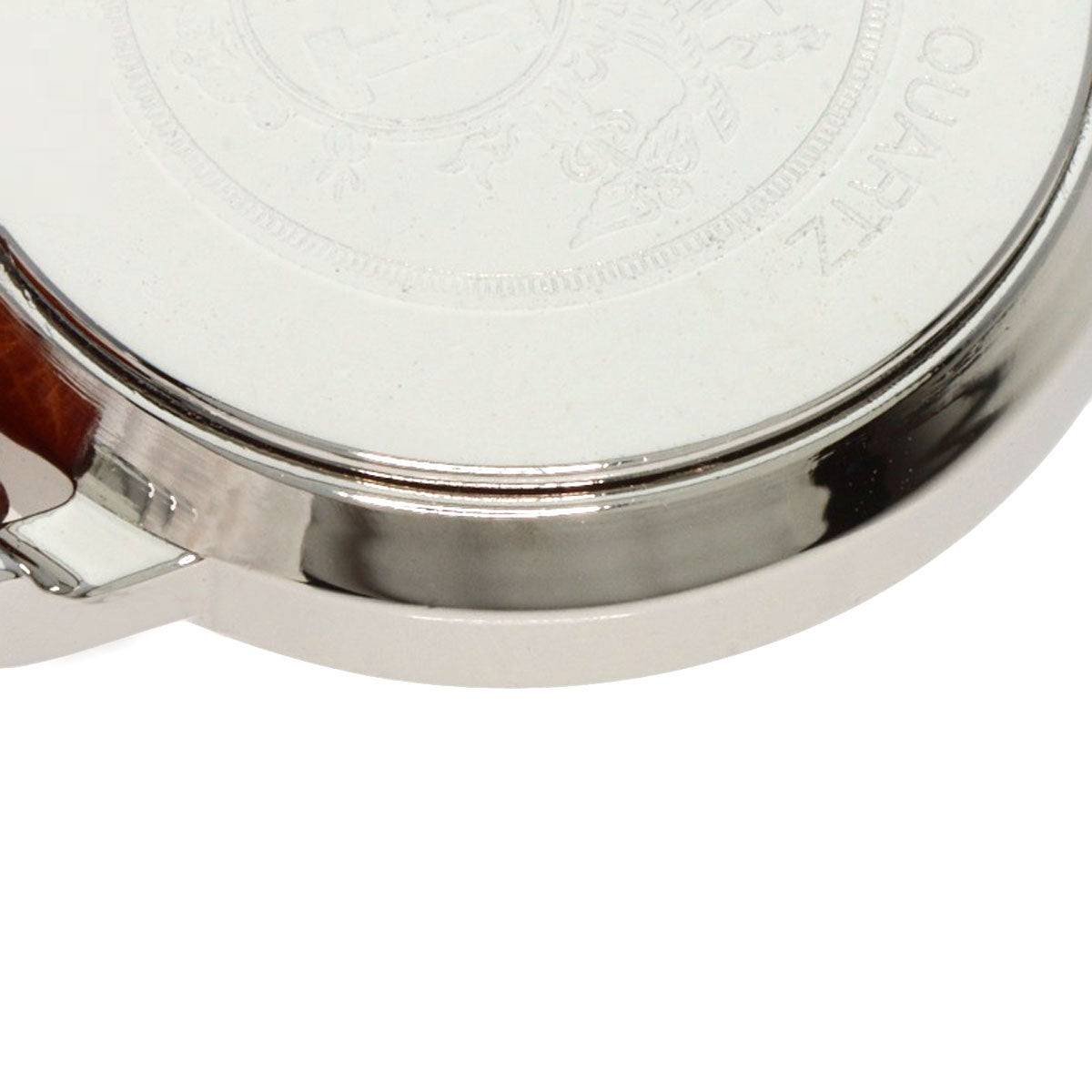 HERMES Watches Quartz Stainless Steel, Leather Silver Serie white dial Women Used