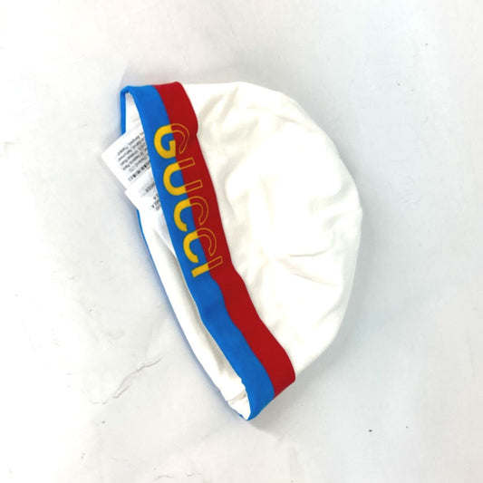 GUCCI Knit hat 516326 cotton white Baby gift baby BABY baby 3 piece gift set 9/12m
