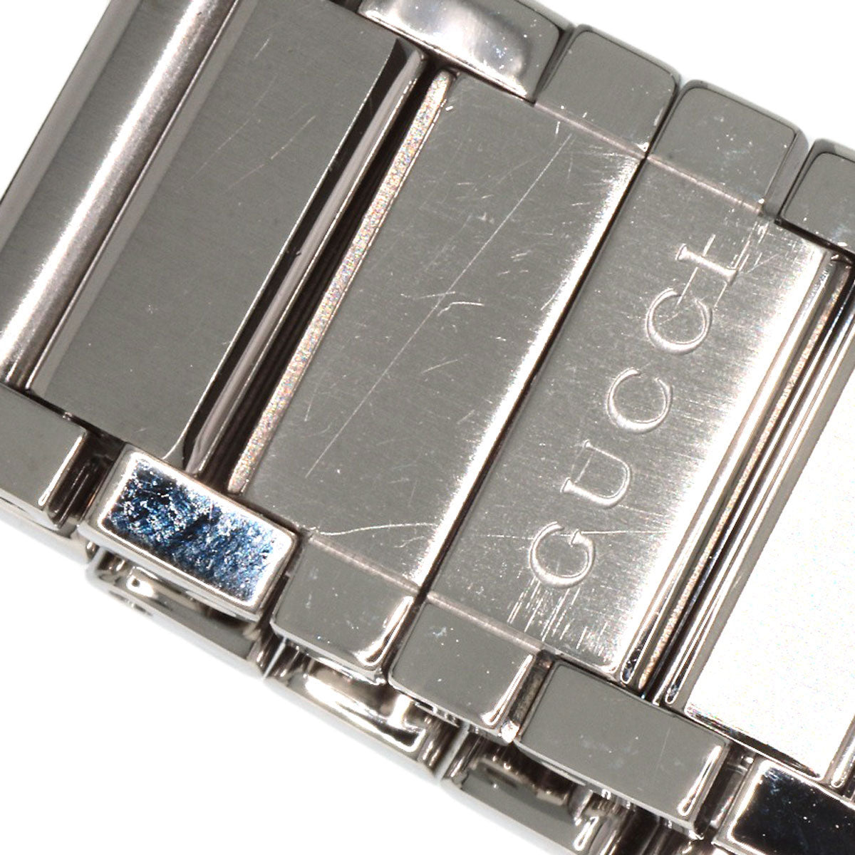 GUCCI Watches Quartz 111L Stainless Steel Silver Square face Ivory dial