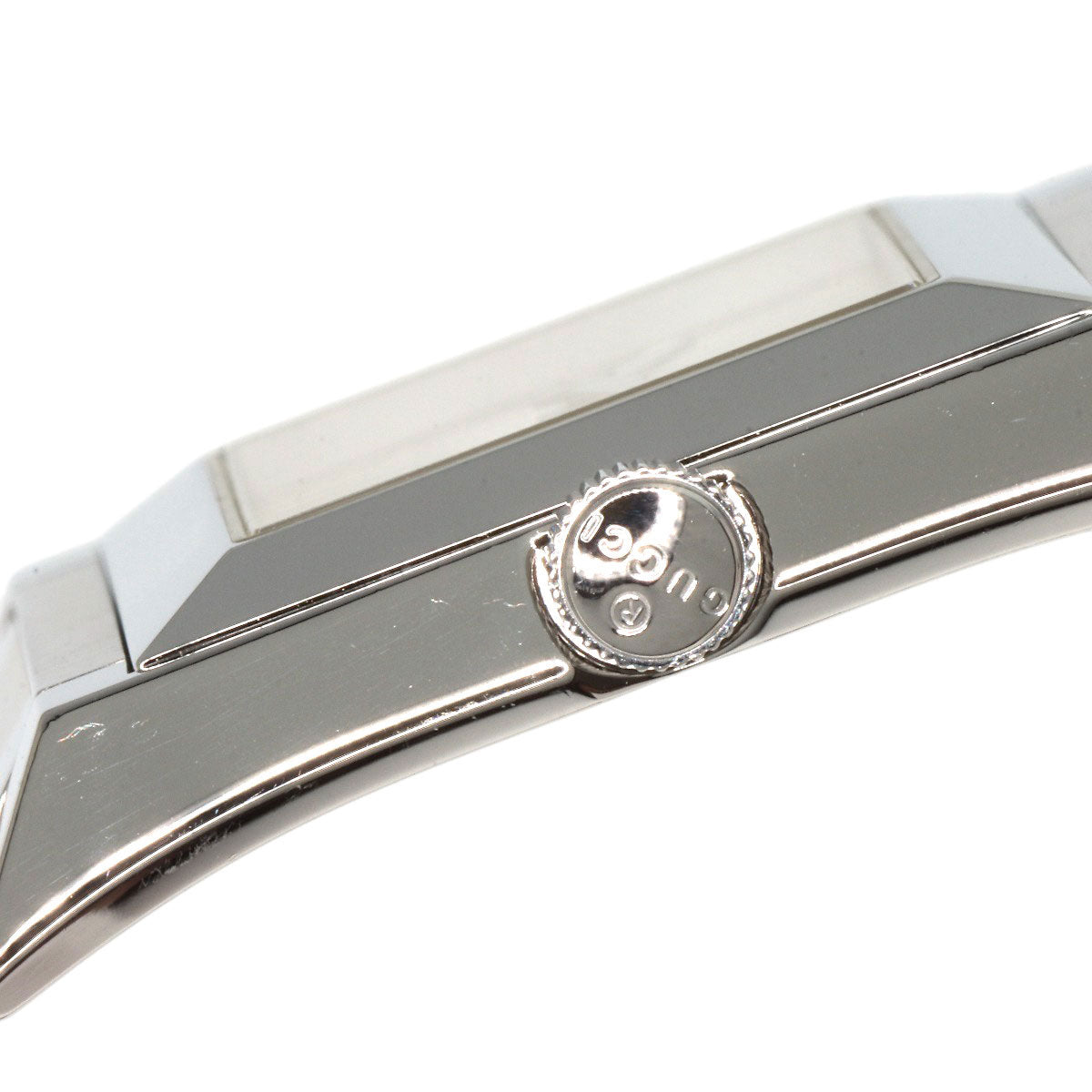 GUCCI Watches Quartz 111L Stainless Steel , Stainless Steel Silver Square face Ivory dial Women Used