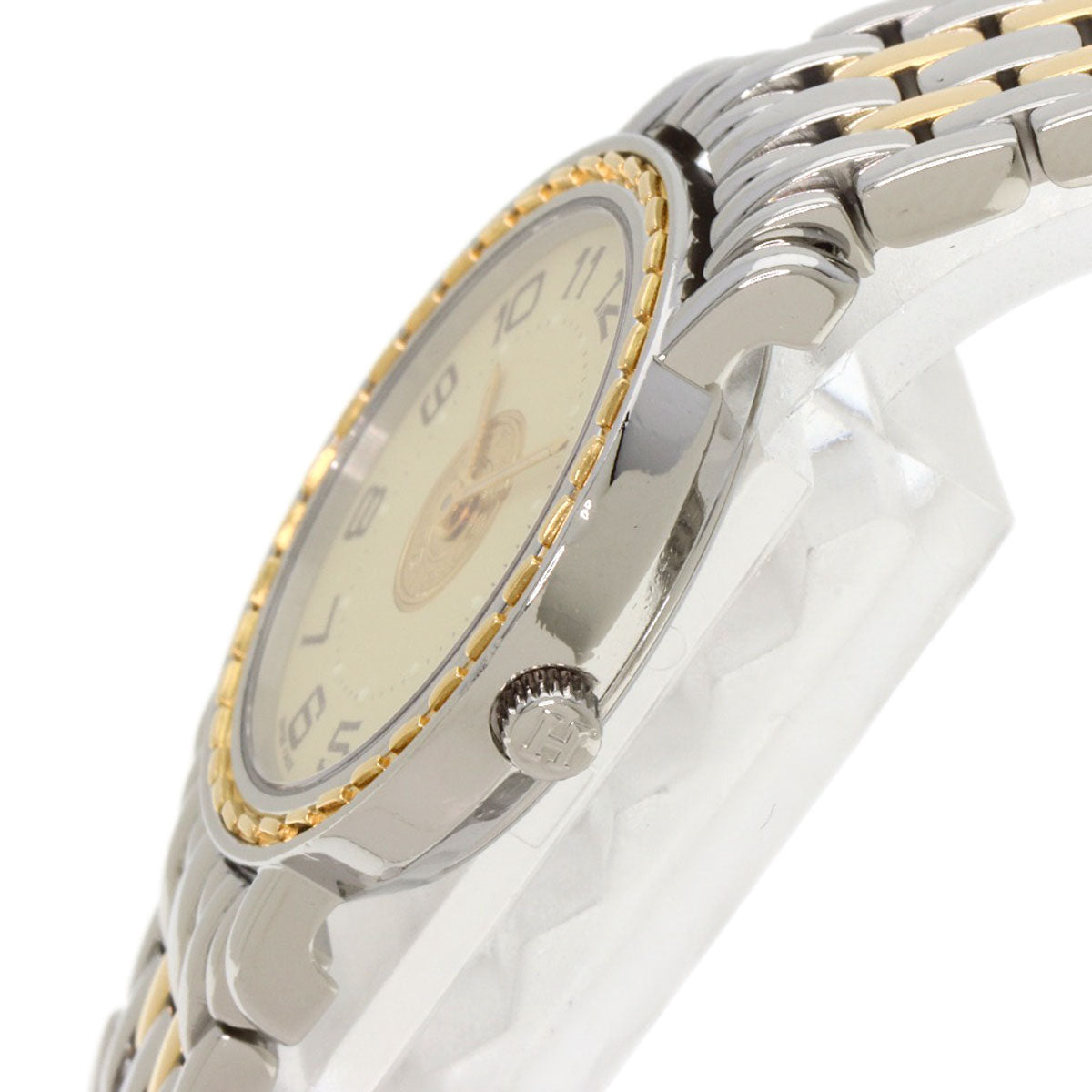 HERMES Watches Quartz SE4.220 Stainless Steel , SSxGP gold Serie Ivory dial Women Used