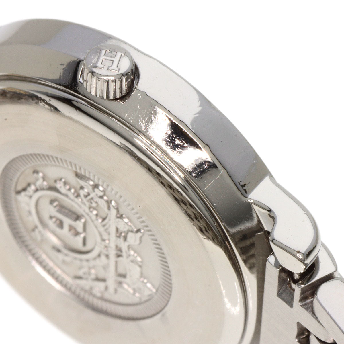 HERMES Watches Quartz SE4.220 Stainless Steel , SSxGP gold Serie Ivory dial Women Used