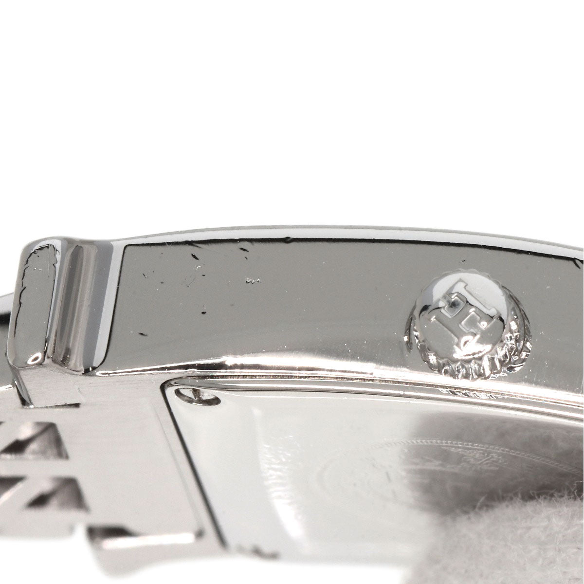 HERMES Watches Quartz HH1.210 Stainless Steel , Stainless Steel Silver H watch black dial Women Used