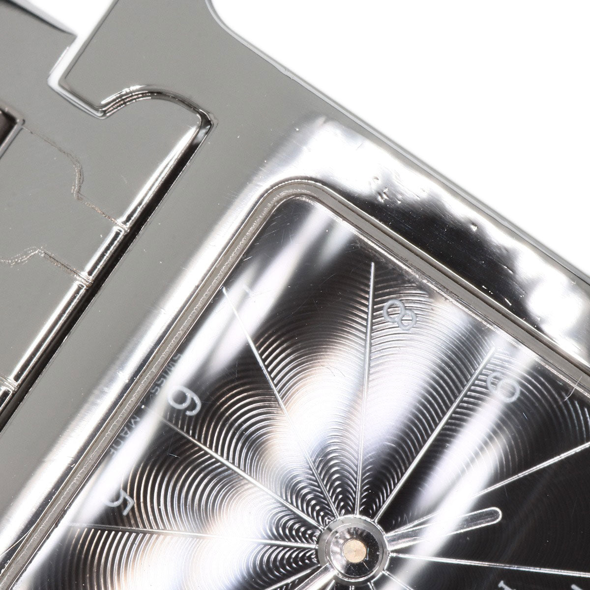 HERMES Watches Quartz HH1.210 Stainless Steel , Stainless Steel Silver H watch black dial Women Used