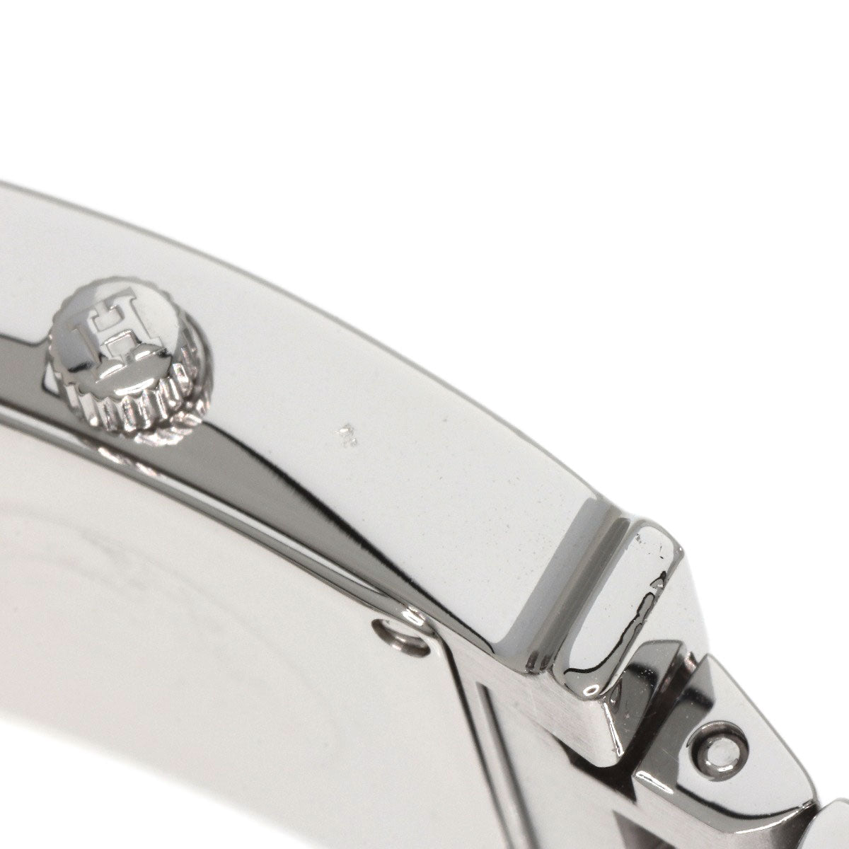HERMES Watches Quartz HH1.210 Stainless Steel Silver H watch black dial