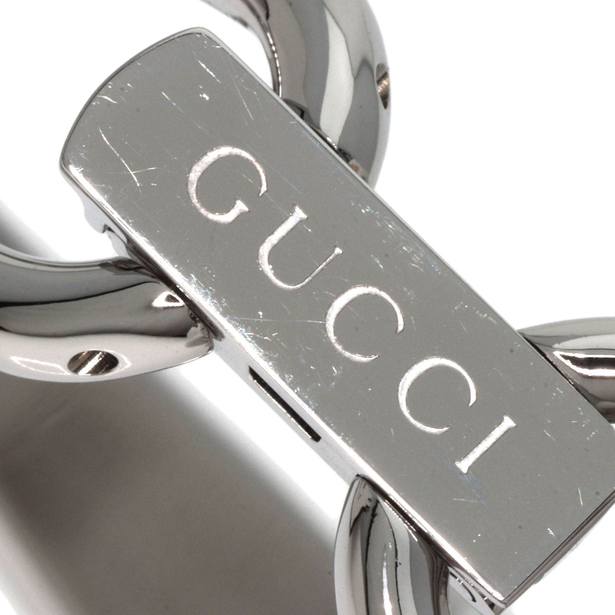 GUCCI Watches Quartz 1500L Stainless Steel , Stainless Steel Silver Square Face 1P Diamond Silver dial Women Used