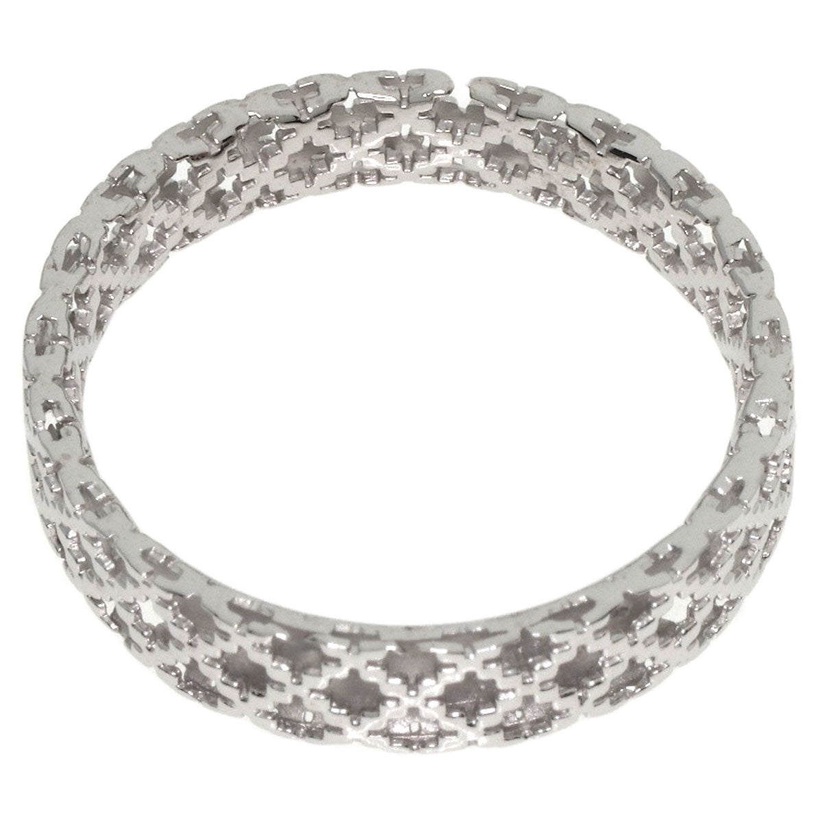 GUCCI Ring K18WG Silver Diamantissima #19