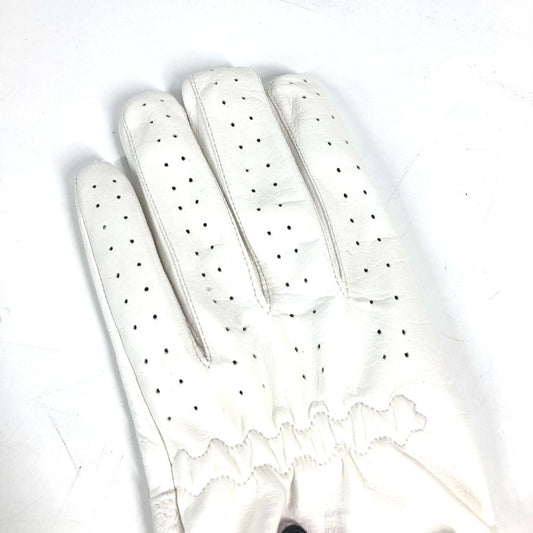 GUCCI gloves leather white For left hand Golf Gloves 8