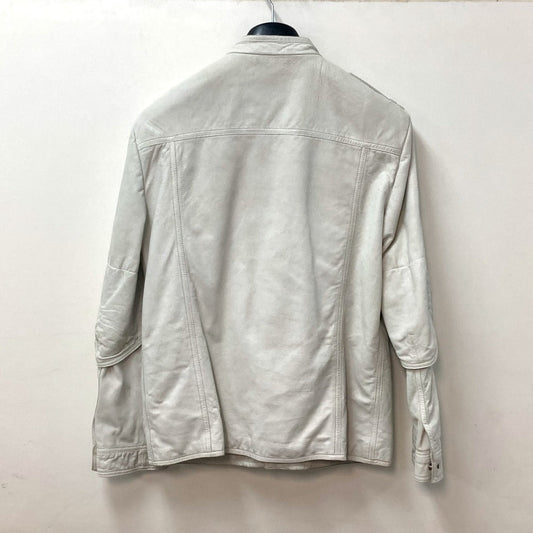 GUCCI Jacket leather white apparel punching mens 50 Used