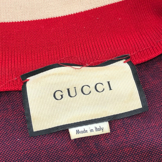 GUCCI Jacket 496919 cotton Navy GG Jacquard All-Over Print Truck mens ‚l Used
