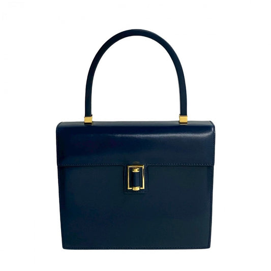 GUCCI Handbag leather Navy Old Gucci