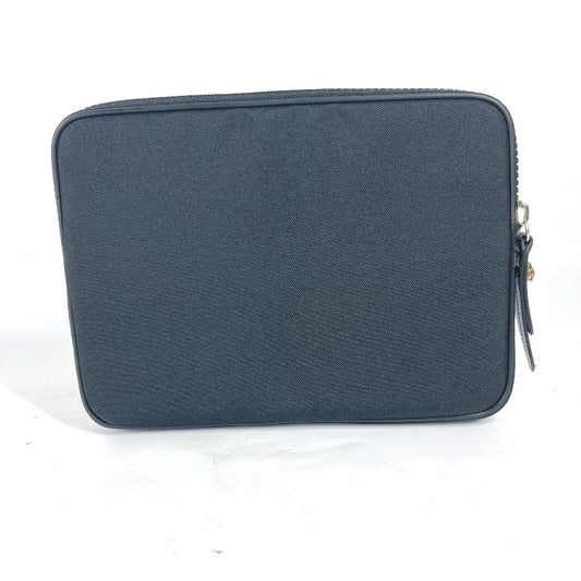 GUCCI Clutch bag 473883 Nylon black Flower Butterfly Butterfly Flower embroidery embroidery