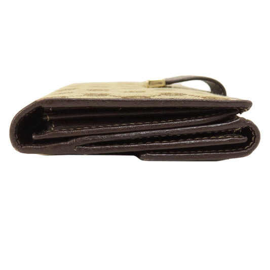 GUCCI Long Wallet Purse 212089 canvas Brown GG