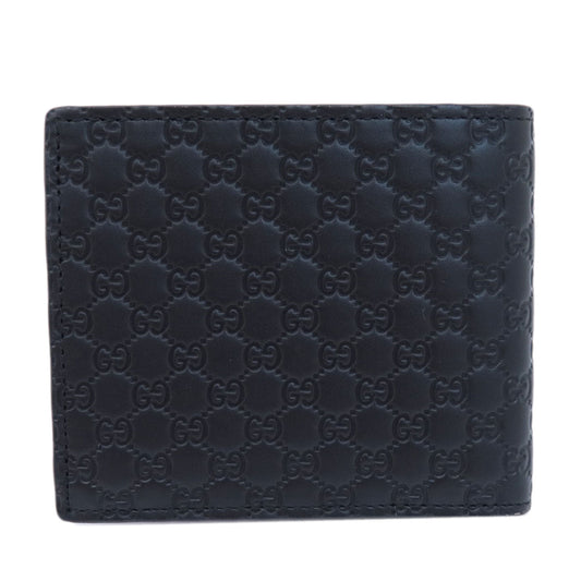 GUCCI Bifold Wallet 544472 leather black Micro Gucci Shima outlet