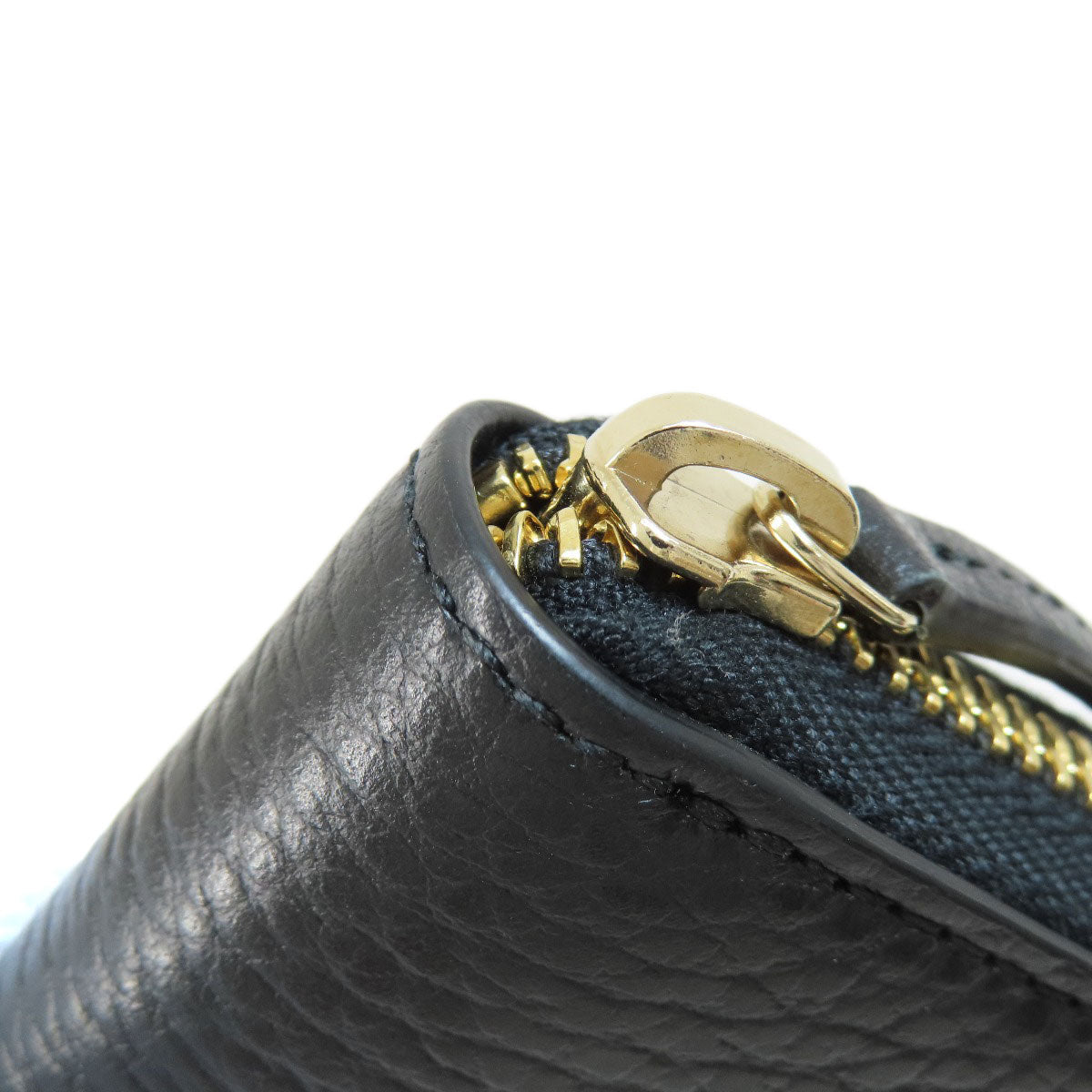 GUCCI Long Wallet Purse 509644 leather black Interlocking G