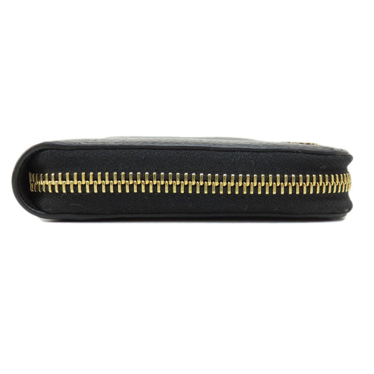 GUCCI Long Wallet Purse 509644 leather black Interlocking G