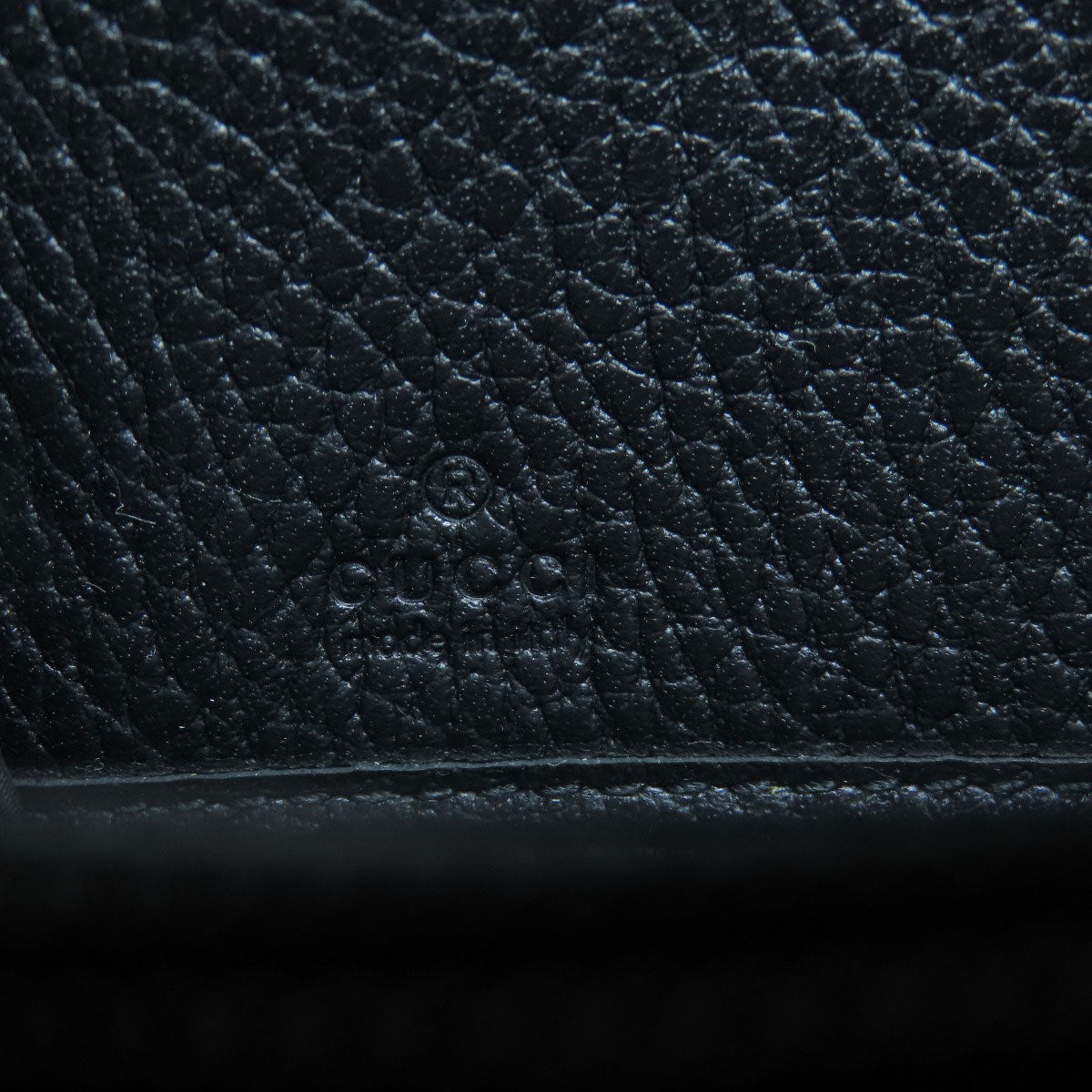 GUCCI Long Wallet Purse 509644 leather black Interlocking G