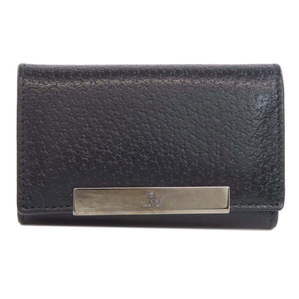 GUCCI Key case Key holder  033�E3661 leather Brown logo Women(Unisex) Used
