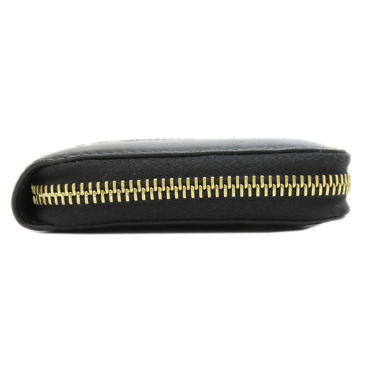 GUCCI Long Wallet Purse 453393 leather black Jumbo GG Women Used