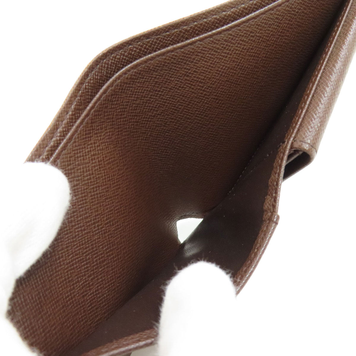 LOUIS VUITTON Bifold Wallet N61675 Damier canvas Brown Portefeuille�EMarco mens Used
