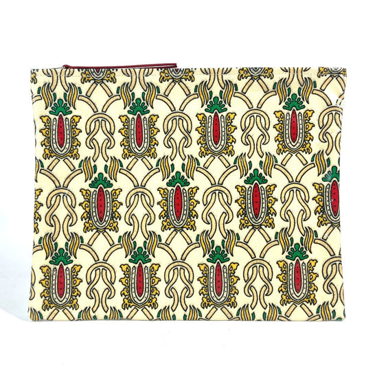 GUCCI Clutch bag Coated canvas Red Garden Women Used