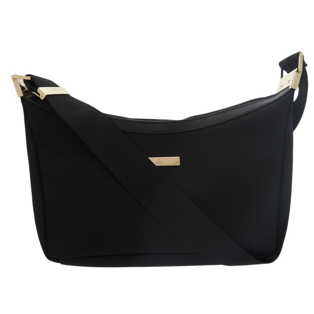 GUCCI Shoulder Bag canvas black