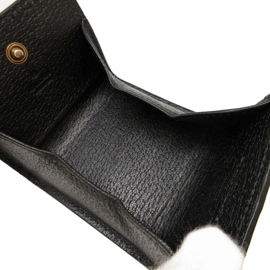 GUCCI Coin case 473959 leather black GG Marmont
